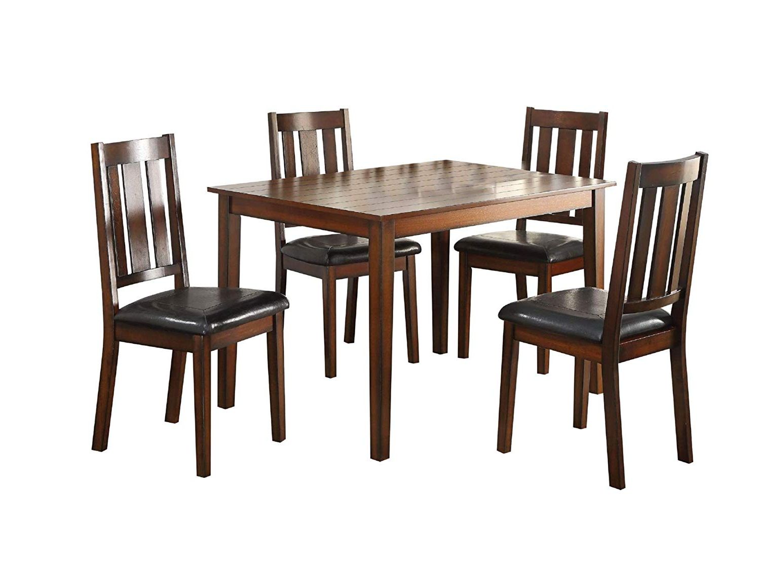 Transitional 4 Seating Square Casual Dining Tables Inside 2017 Amazon – Major Q 5pc Pack Transitional Style Casual (View 7 of 30)