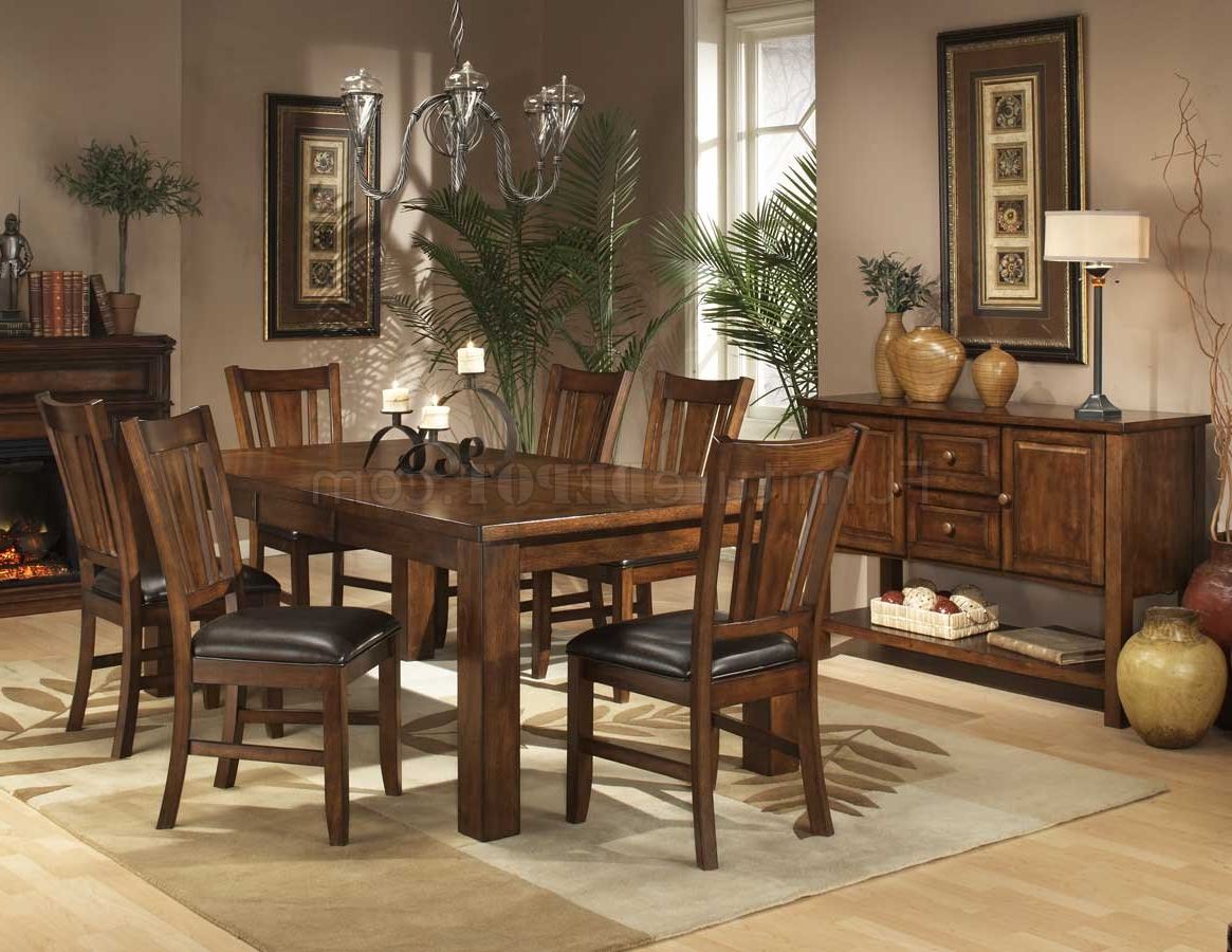 Transitional 4 Seating Square Casual Dining Tables With Newest Dark Oak Finish Casual Dining Table W/optional Chairs (View 17 of 30)