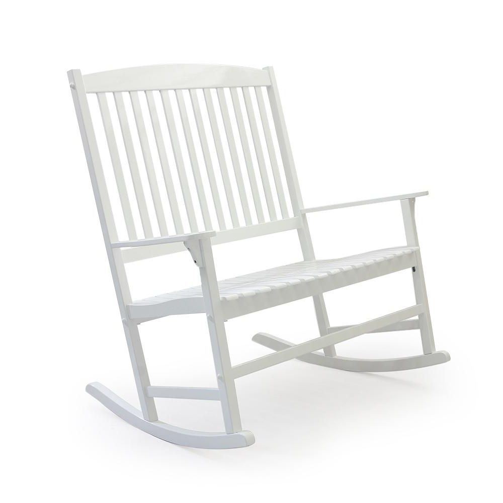 Trendy Cambridge Casual Thames White Wood Outdoor Rocking Chair Inside Casual thames White Wood Porch Swings (View 18 of 30)