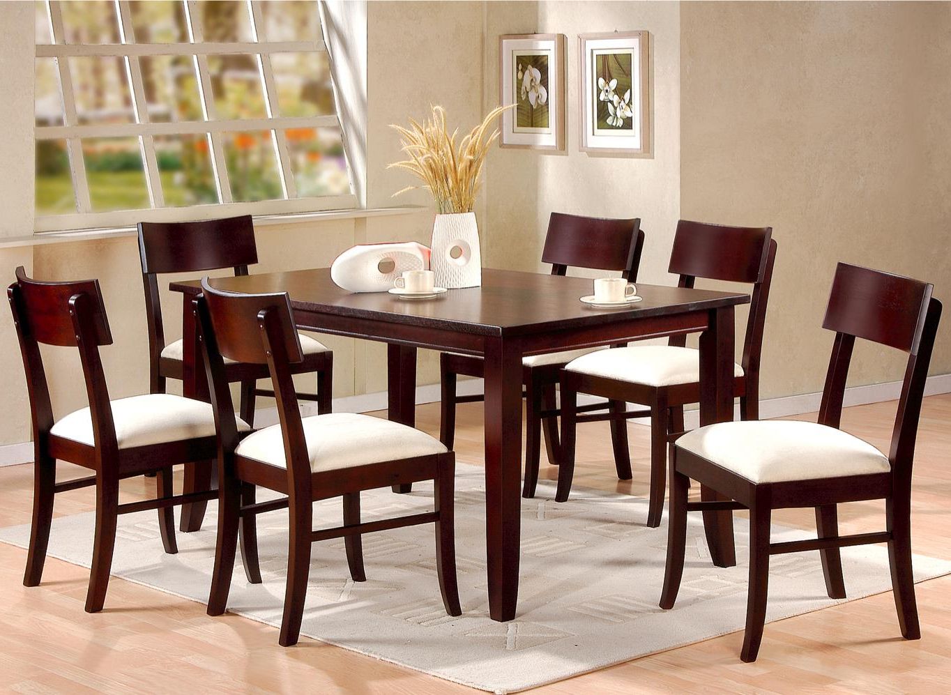 Trendy Cappuccino Finish Wood Classic Casual Dining Tables With Santa Clara Furniture Store, San Jose Furniture Store (View 24 of 30)