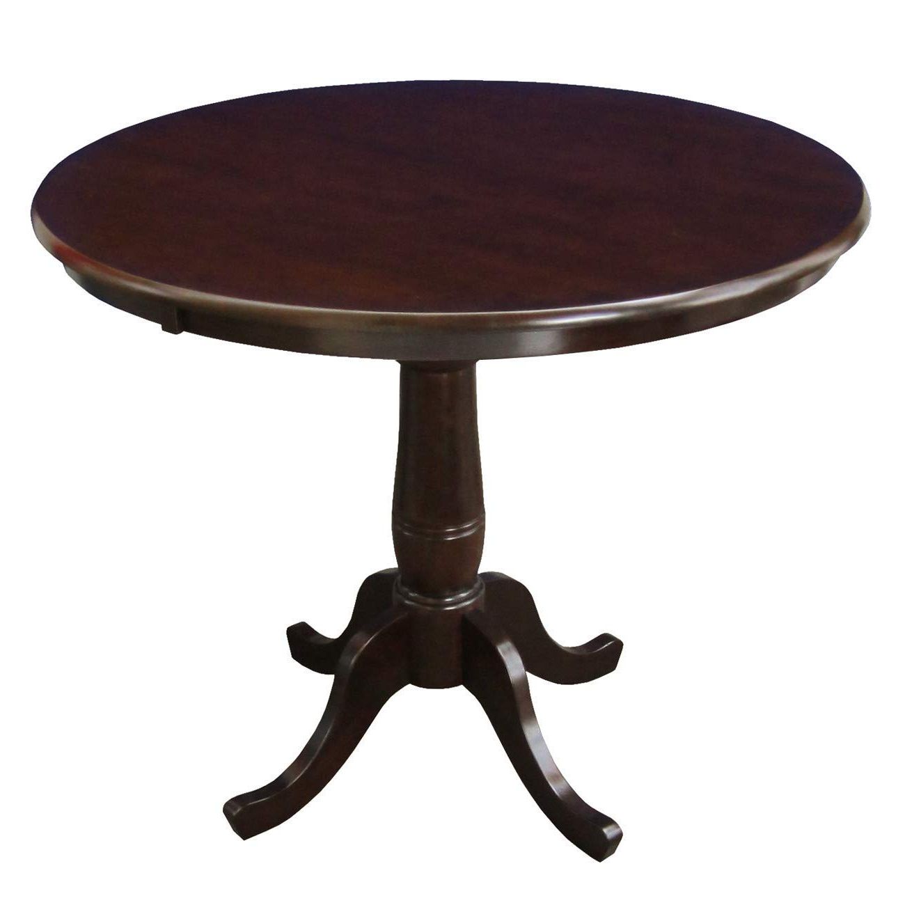 Trendy Transitional Antique Walnut Drop Leaf Casual Dining Tables In Cheap Wood Dining Table Round, Find Wood Dining Table Round (View 14 of 30)