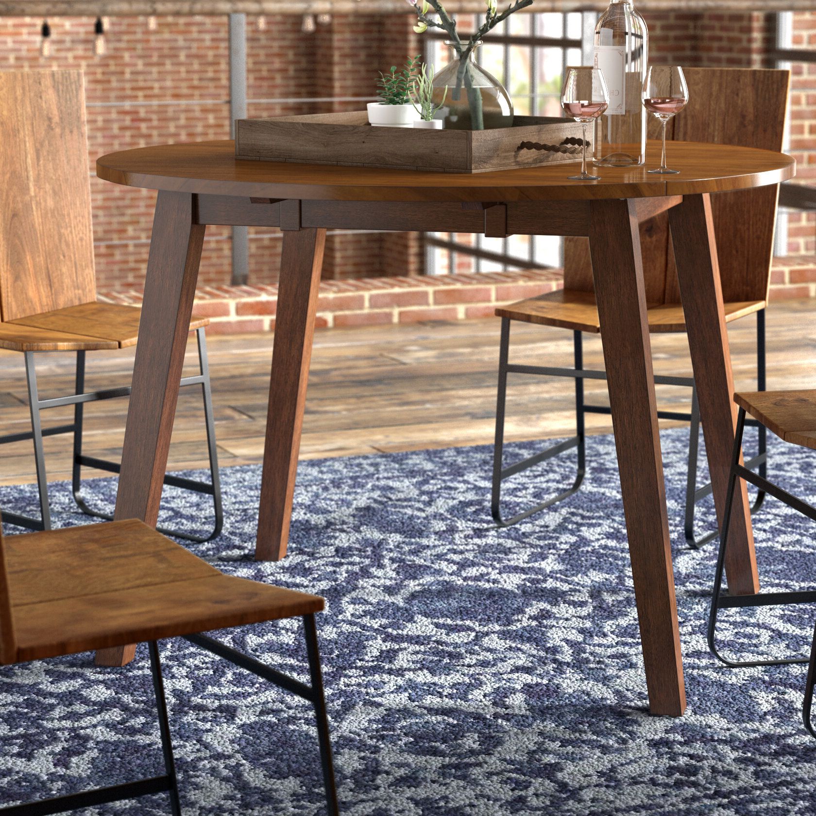 Trent Austin Design Caracara Round Dropleaf Extendable Regarding Best And Newest Transitional Drop Leaf Casual Dining Tables (View 24 of 30)