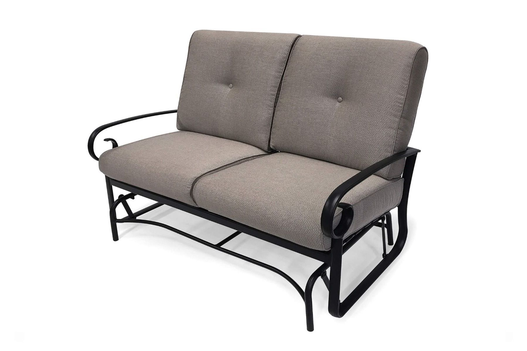 Veneto Cushion Loveseat Glider – Winston Furniture Regarding Favorite Loveseat Glider Benches With Cushions (View 5 of 30)