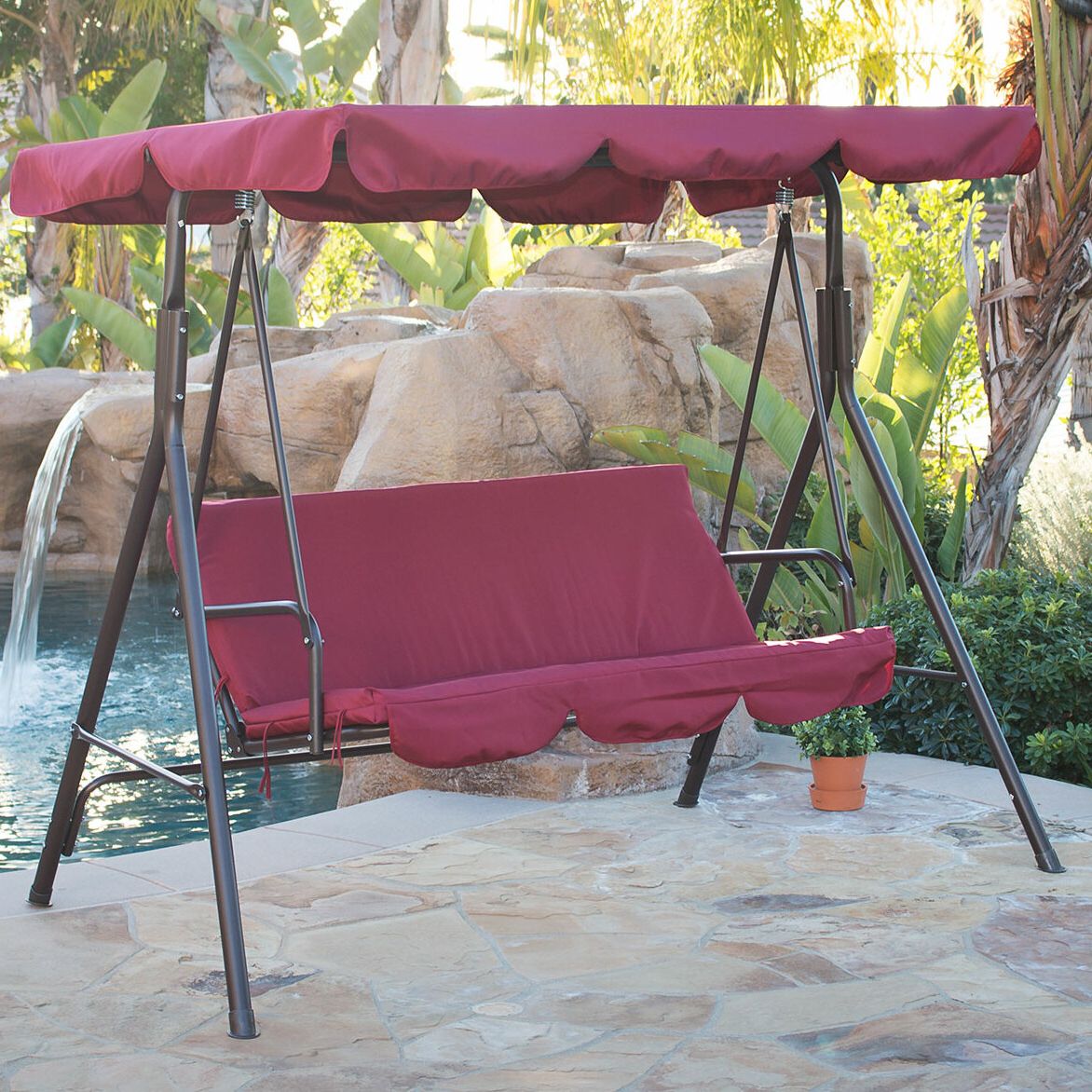 Wayfair Intended For Recent Outdoor Canopy Hammock Porch Swings With Stand (View 27 of 30)