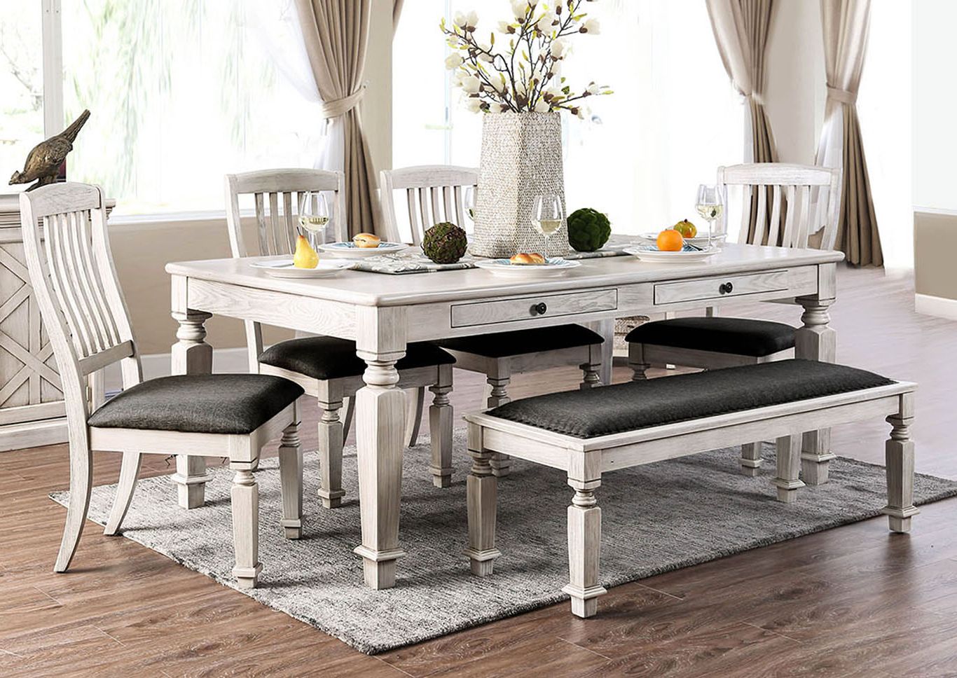 Well Known 30s Kitchen Table For 4 – Aubrie S Home Furnishing And Decor Intended For Antique Black Wood Kitchen Dining Tables (View 19 of 30)