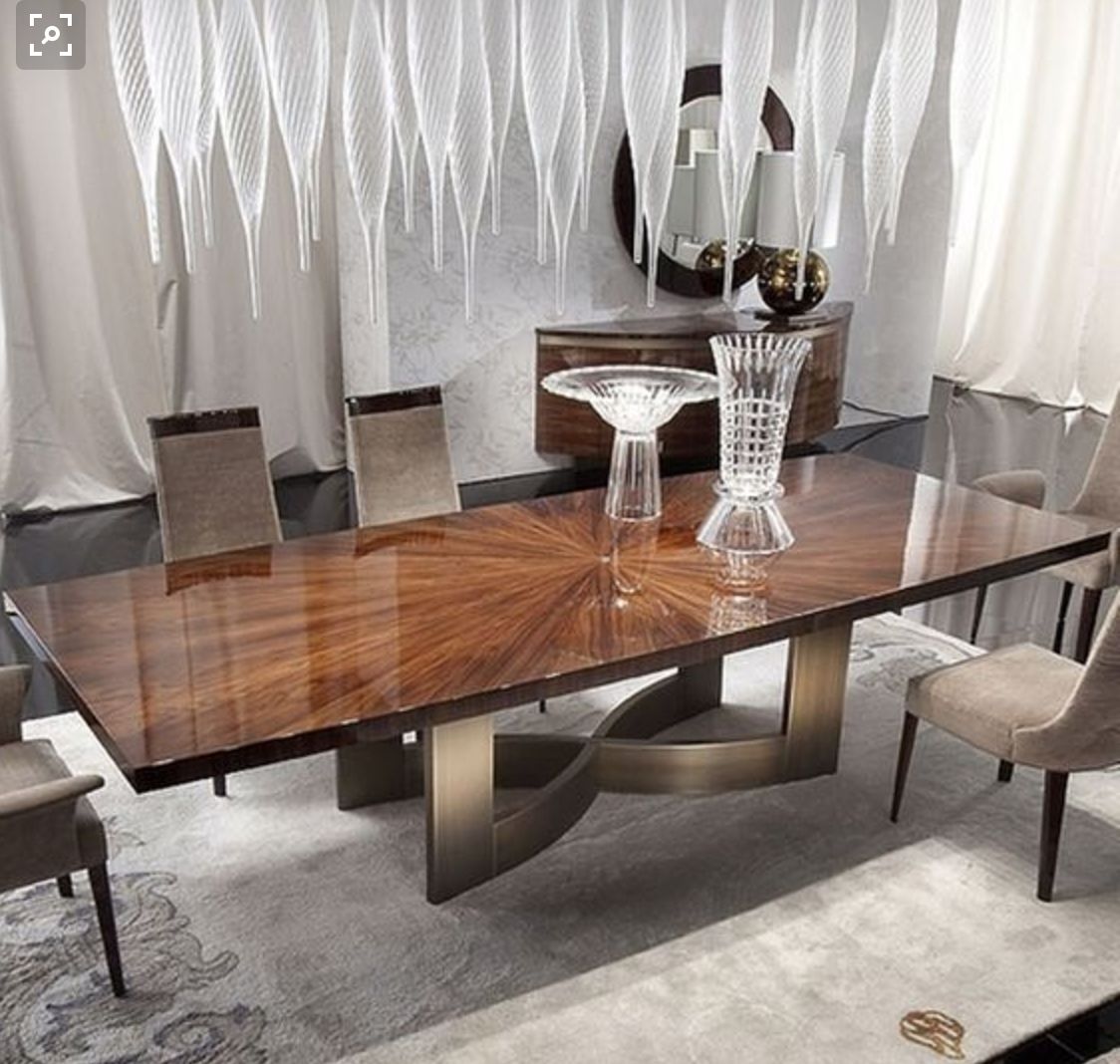 Well Known Modern Dining Tables Intended For Dining Room: Dining Table Sunburst Detail (reference (View 1 of 30)