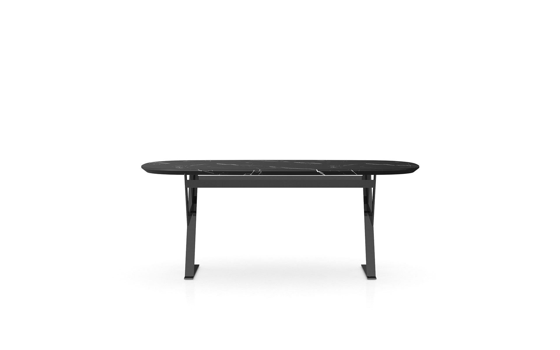 Well Known Modloft Irving Dining Table With Long Dining Tables With Polished Black Stainless Steel Base (View 9 of 30)