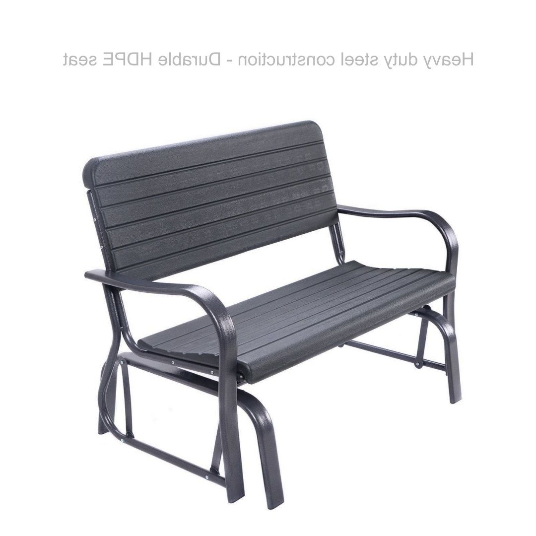 Widely Used Amazon : Koonlert@shop Patio Outdoor Swing Porch Rocker In Outdoor Patio Swing Porch Rocker Glider Benches Loveseat Garden Seat Steel (View 7 of 30)