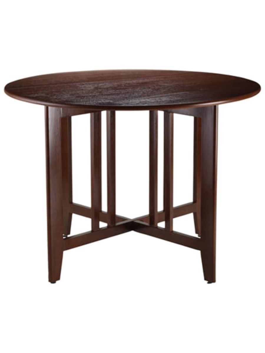 Winsome Alamo Transitional 4 Seating Double Drop Leaf Round Intended For 2017 Transitional 4 Seating Drop Leaf Casual Dining Tables (View 3 of 30)