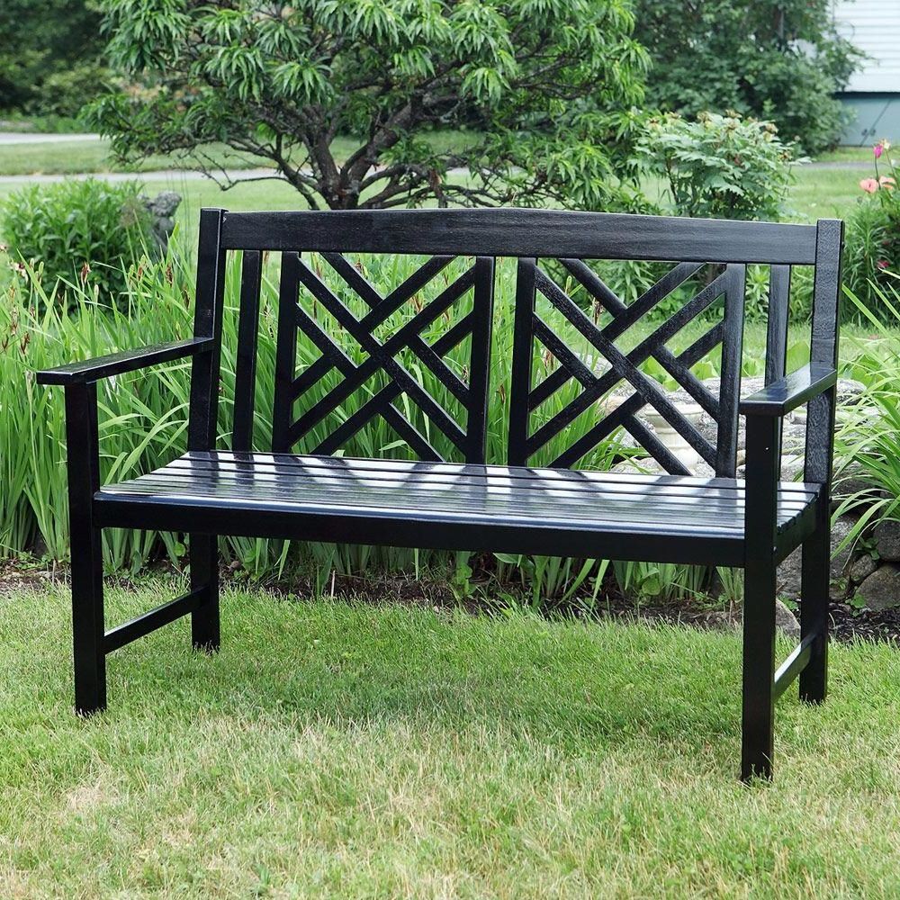 4' Arts And Crafts Bench (4 Finishes) — Living Gardens In Preferred Amabel Wooden Garden Benches (View 12 of 30)