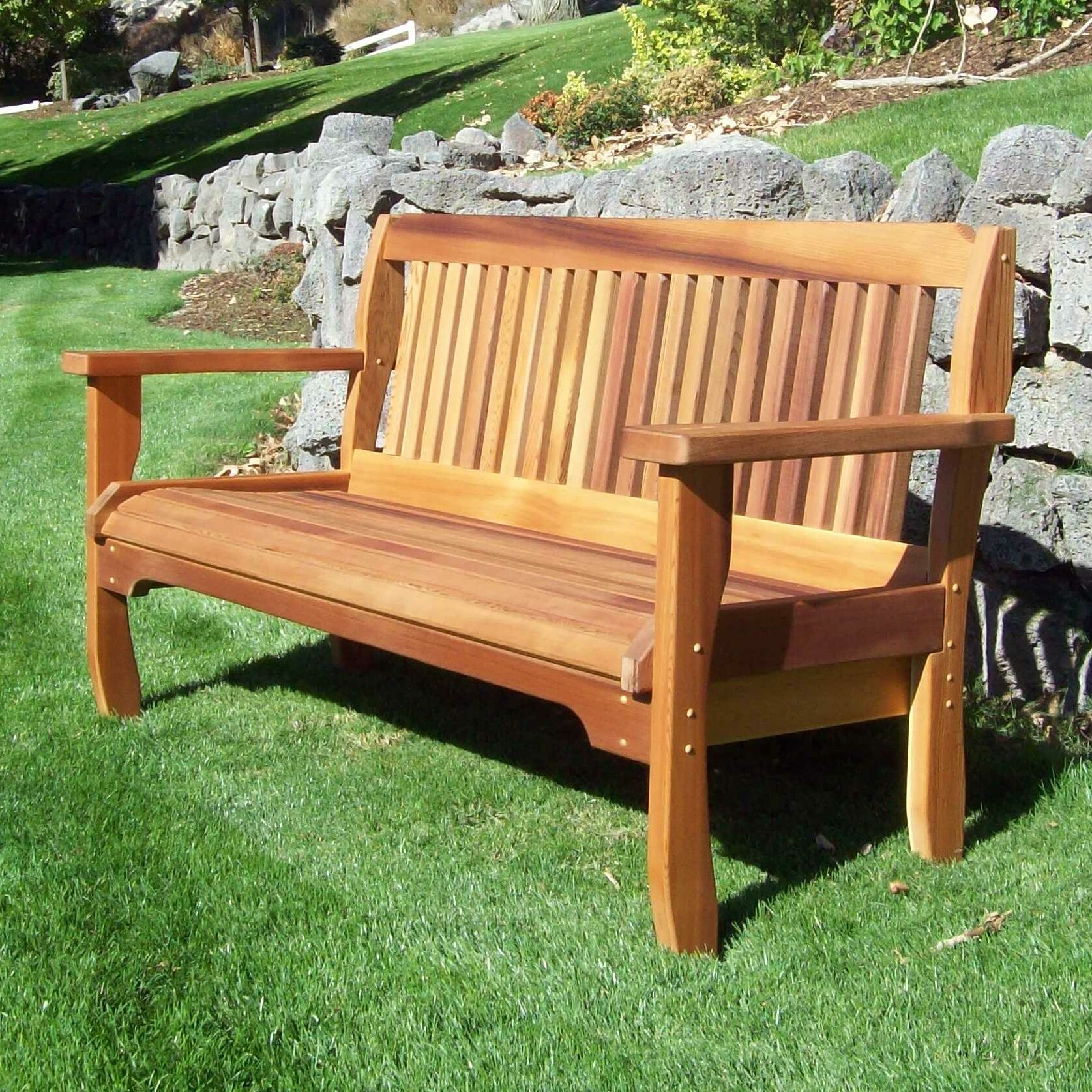 Best And Newest Carmelita Garden Bench Regarding Lucille Timberland Wooden Garden Benches (View 6 of 30)