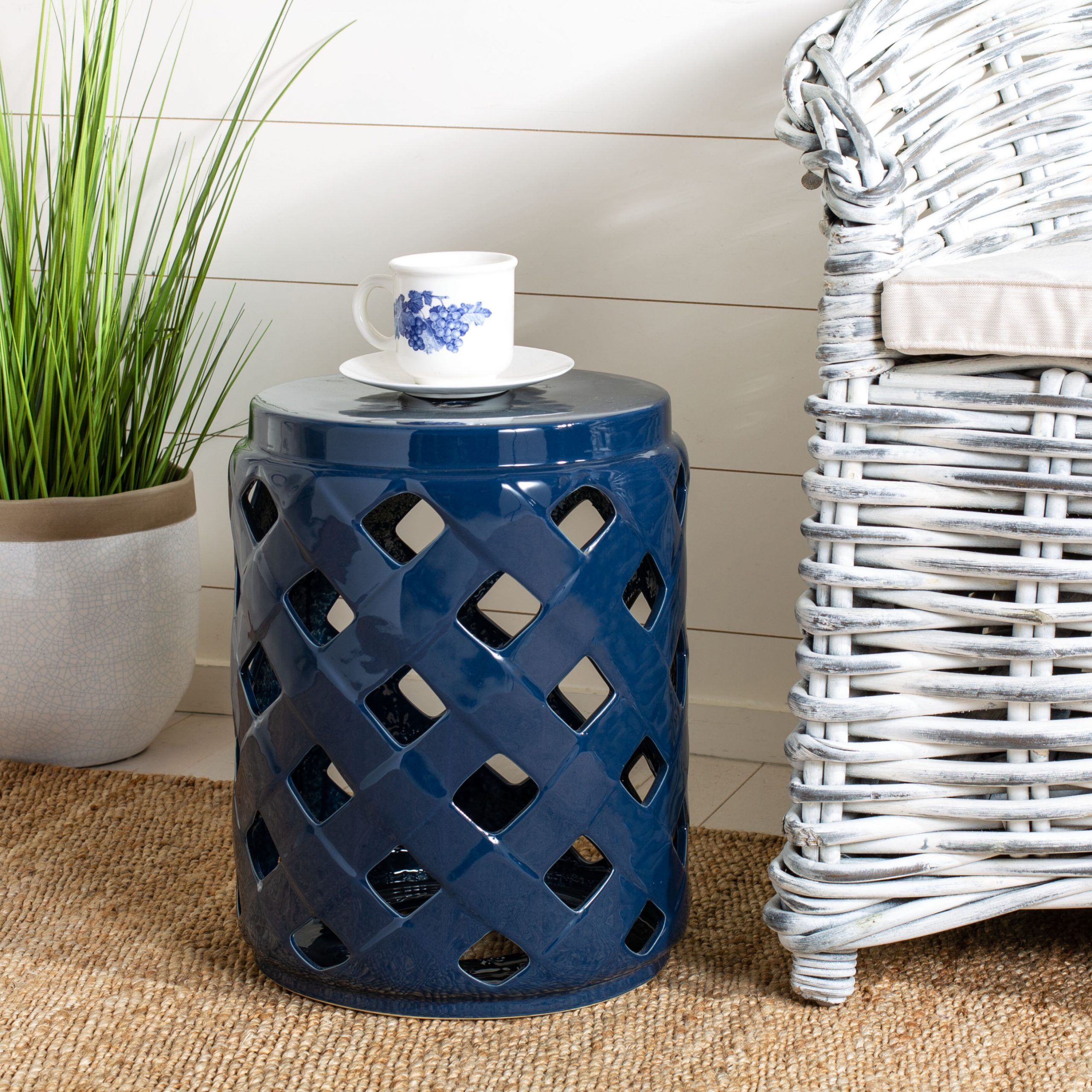 Blue Garden Accent Stools You'll Love In  (View 10 of 30)