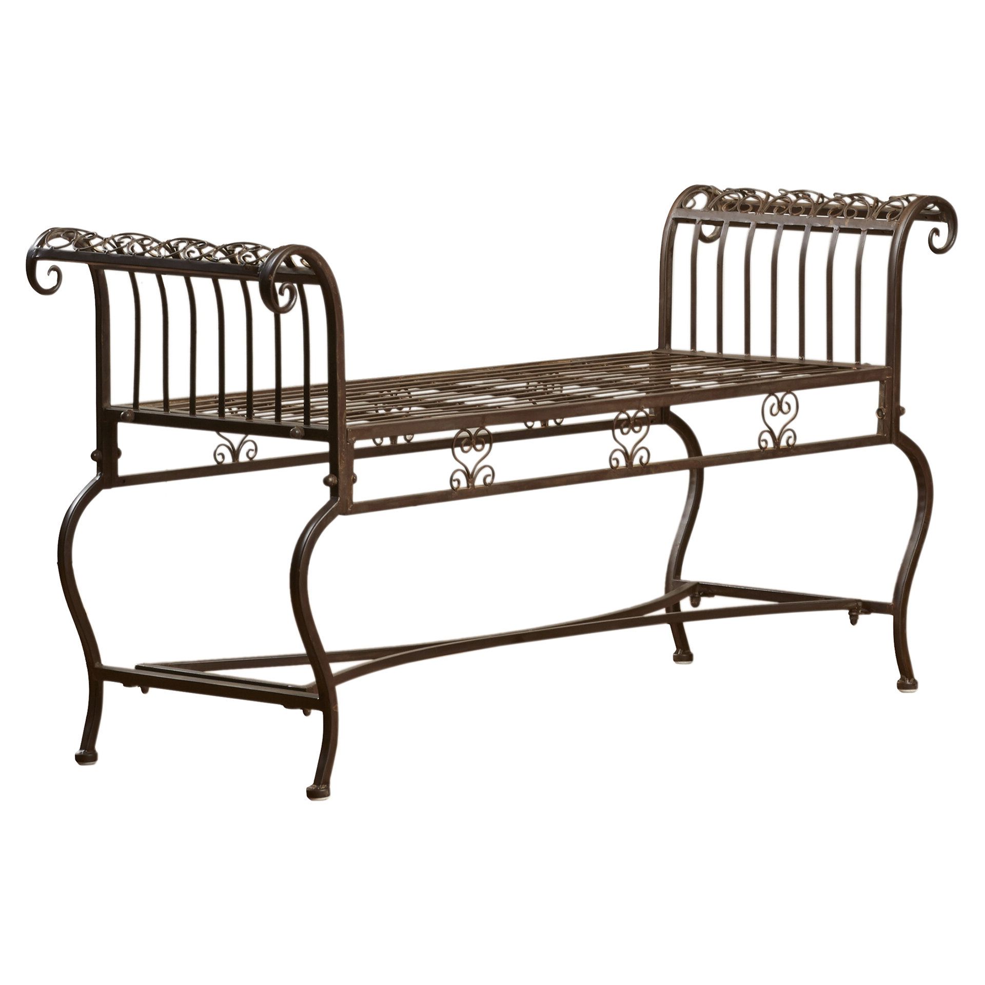 Cavin Garden Benches Within Widely Used Lemire Iron Garden Bench (View 16 of 30)