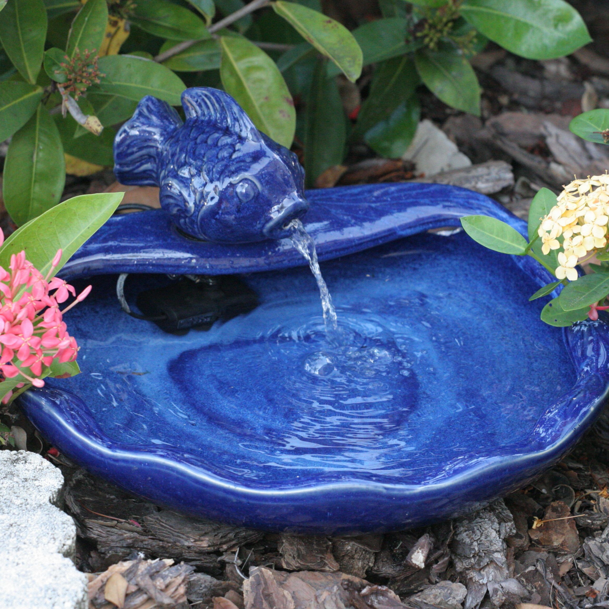 Ceramic Solar Water Features Koi Fountain In Preferred Kujawa Ceramic Garden Stools (View 21 of 30)