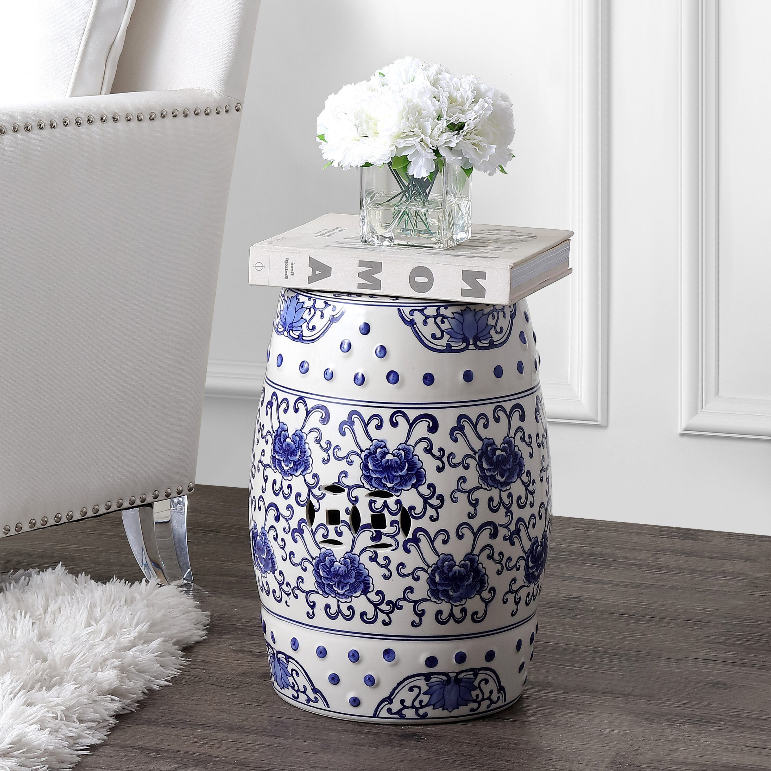 Famous Williar Cherry Blossom Ceramic Garden Stools With Blue & Green Garden Stools You'll Love In  (View 5 of 30)
