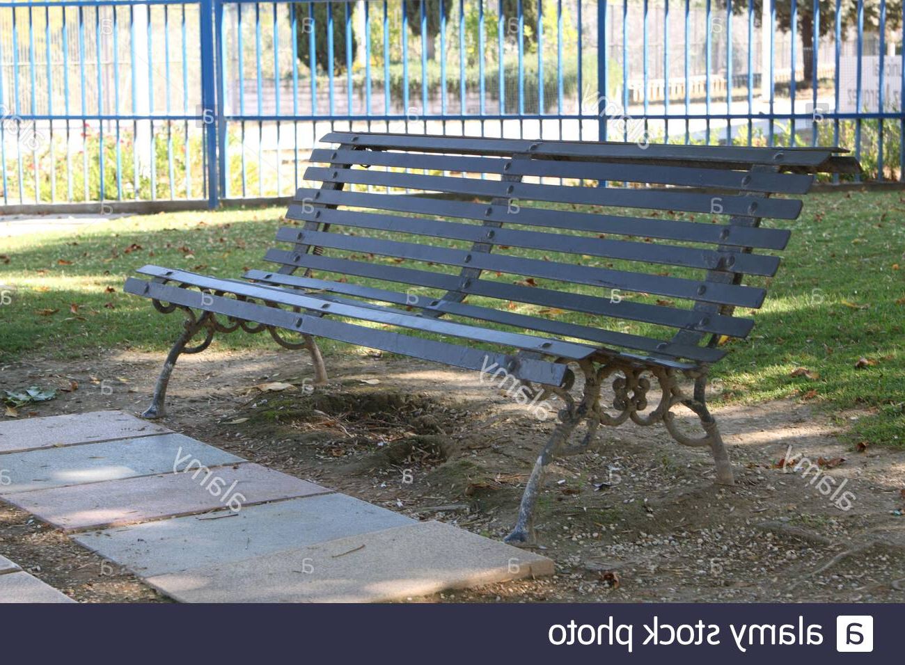 Favorite Strasburg Blossoming Decorative Iron Garden Benches Pertaining To Page 3 – Shaded Bench High Resolution Stock Photography And (View 20 of 30)