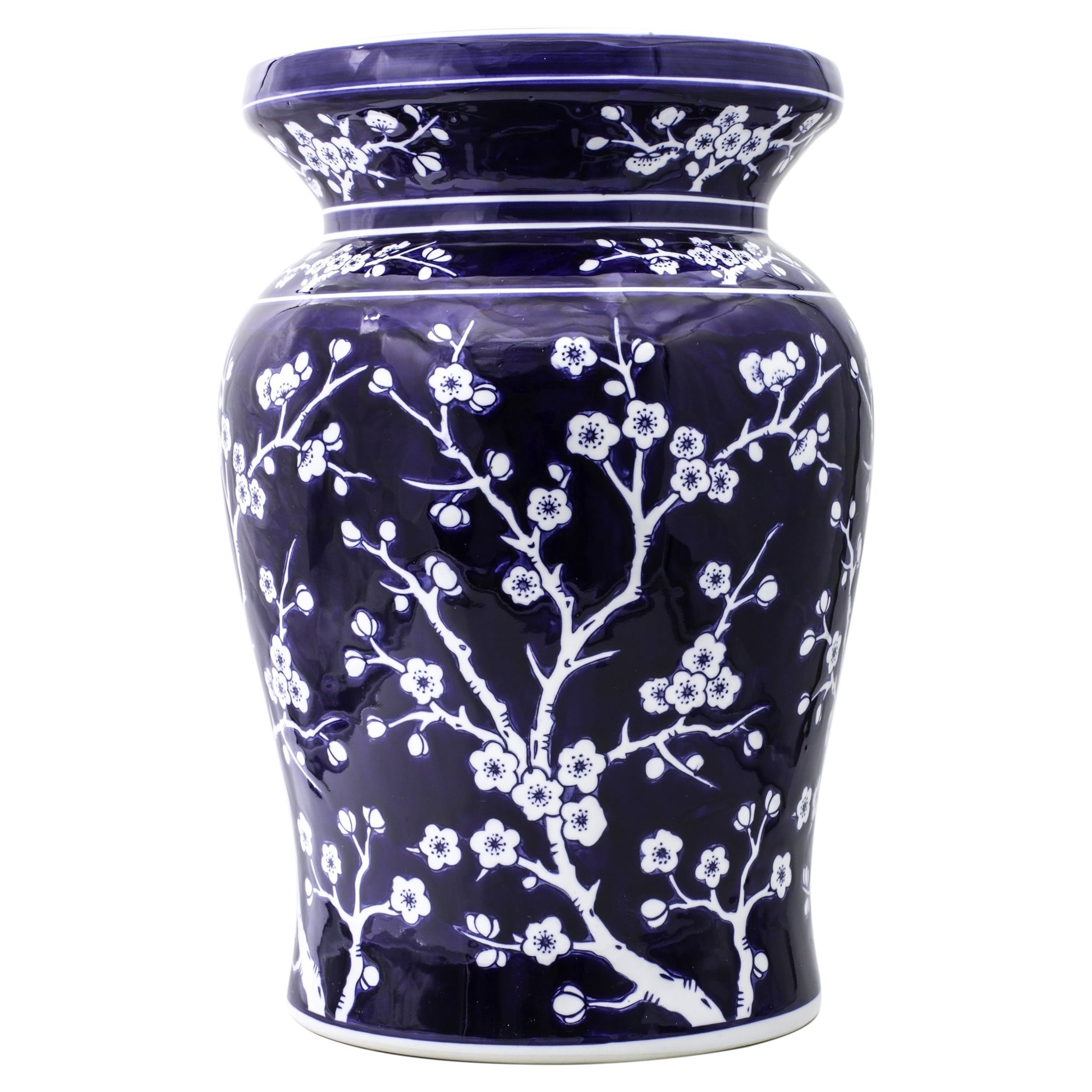 Most Current Claybarn Blue Garden Cobalt Cherry Blossom Podium Stool Within Holbæk Garden Stools (View 14 of 30)