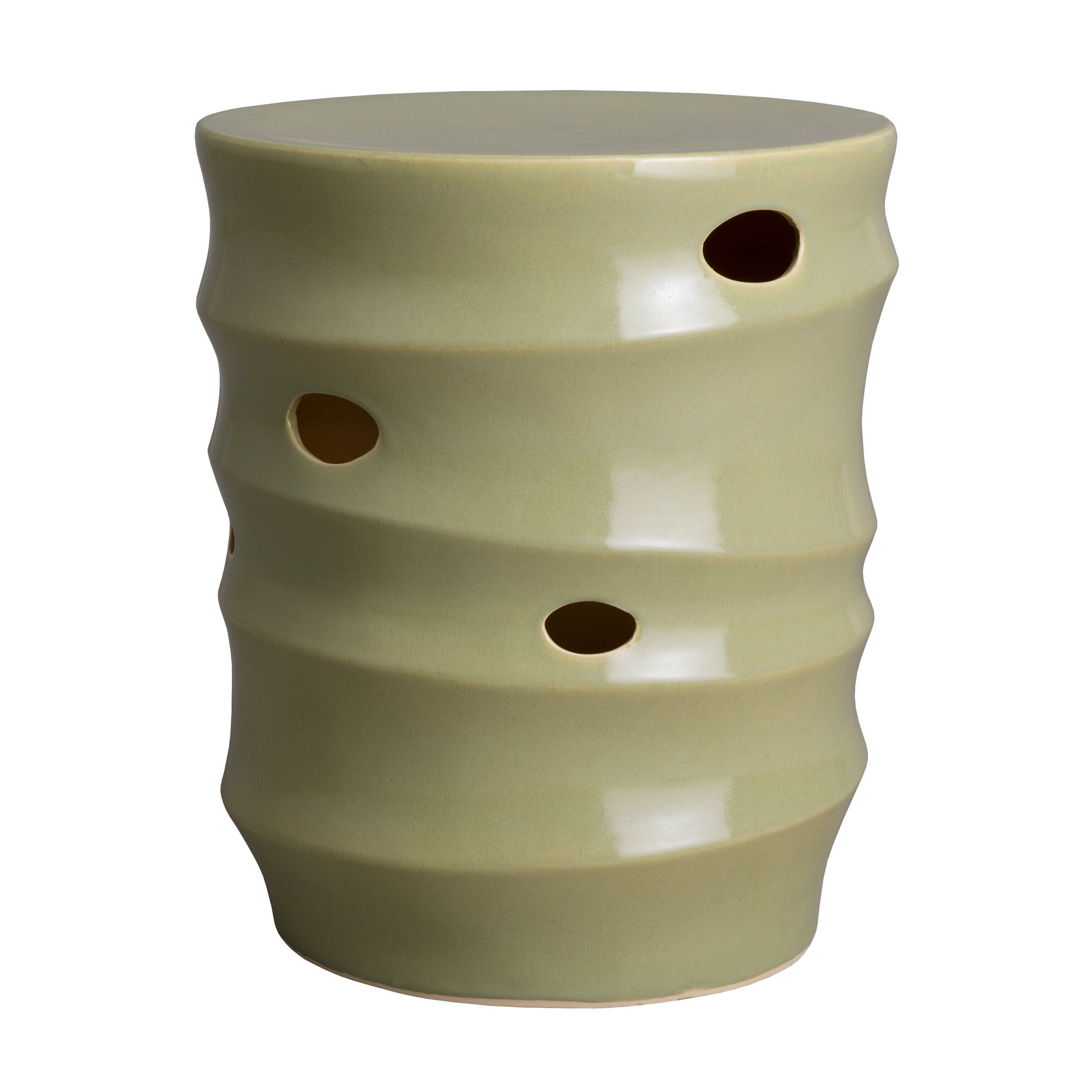 Most Recent Wurster Ceramic Drip Garden Stools With Kempner Caterpillar Garden Stool (View 23 of 30)