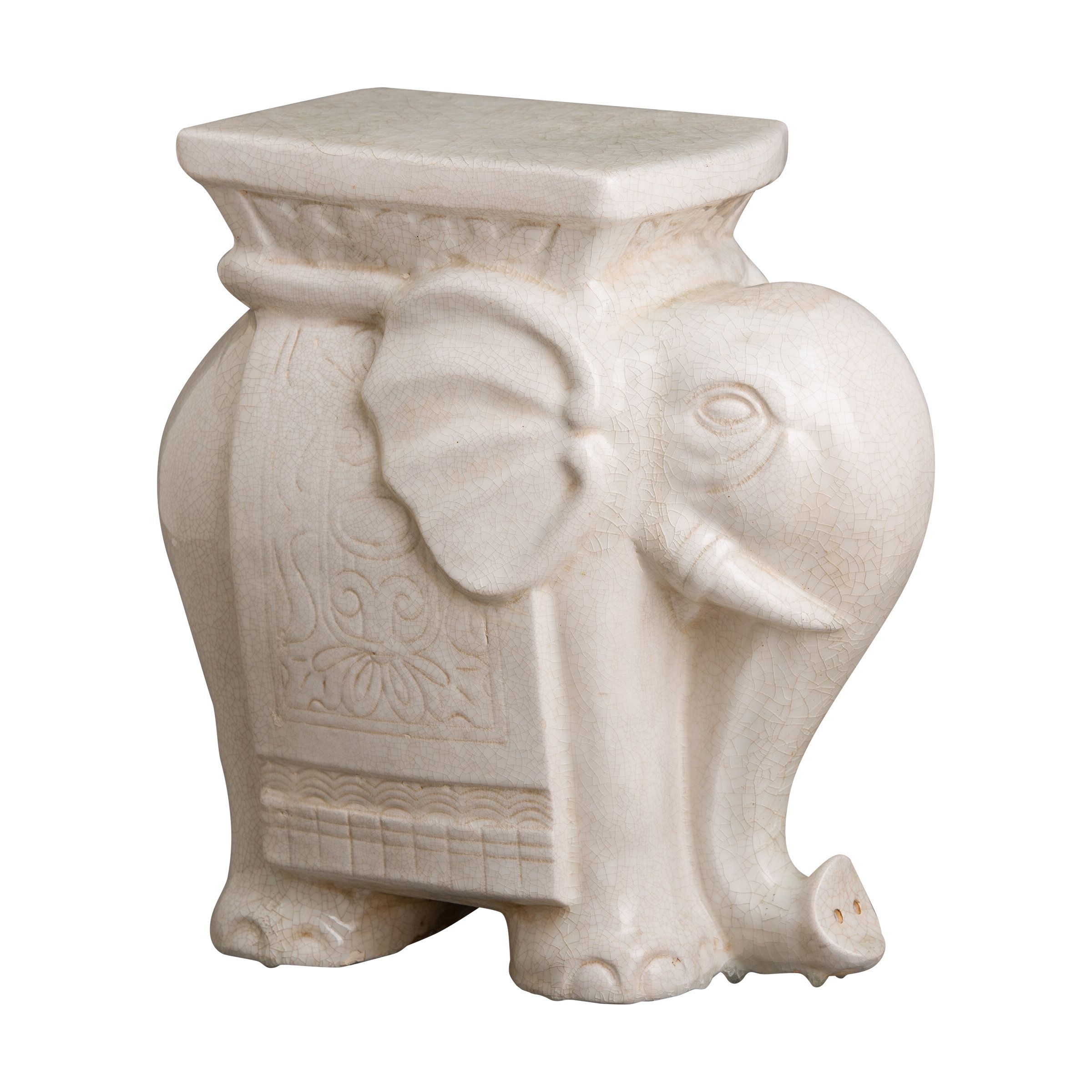 Most Recently Released Bromwich Elephant Crackle Garden Stool For Beckemeyer Ceramic Garden Stools (View 9 of 30)