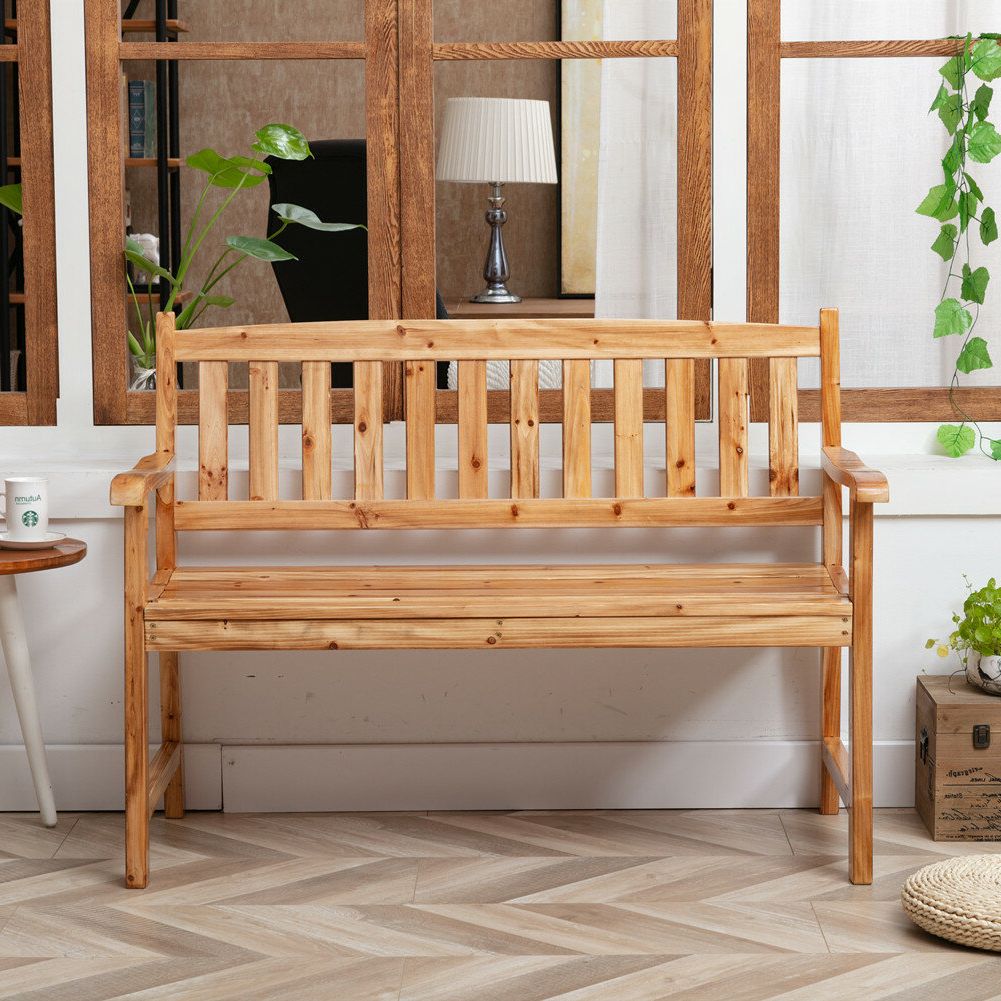 Well Known Milne Wooden Garden Bench For Amabel Wooden Garden Benches (View 24 of 30)