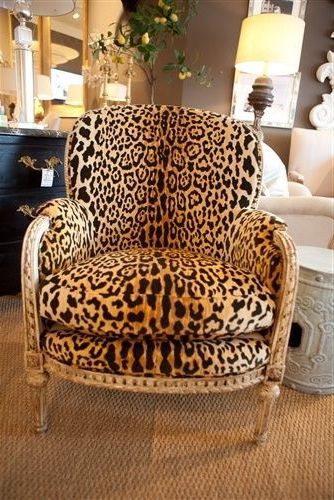 2019 Easterling Velvet Slipper Chairs Intended For Antique French Bergere With Leopard Velvet – Http://www (View 9 of 30)