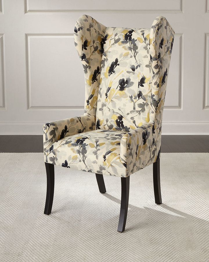 2019 Sweetwater Wingback Chairs Throughout Maha Sapphire Wingback Chair (View 5 of 30)