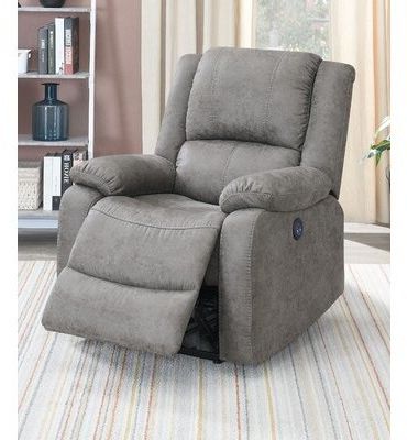 2020 Brookhhurst Avina Armchairs In Loehr Power Recliner Upholstery Color: Antique Gray Faux Leather (View 25 of 30)