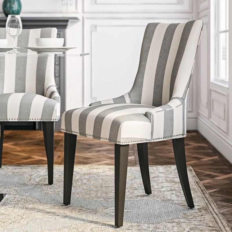Abby Parsons Chair Within Famous Madison Avenue Tufted Cotton Upholstered Dining Chairs (set Of 2) (View 6 of 30)