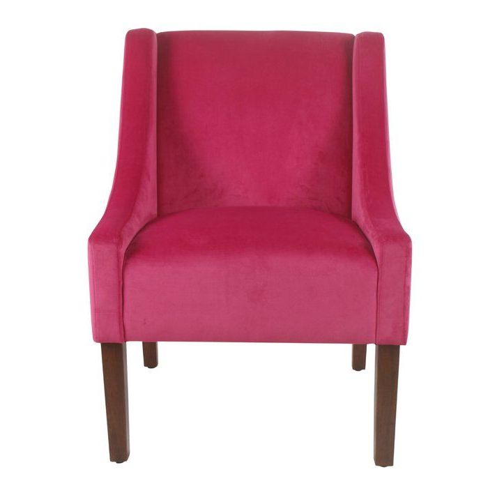 Accent Chairs, Pink Chair, Velvet Accent Chair Regarding Myia Armchairs (View 5 of 30)