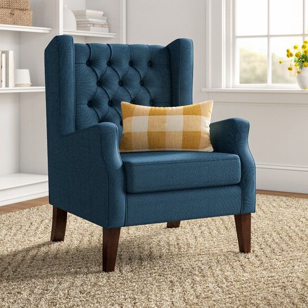 Allis Tufted Polyester Blend Wingback Chairs Within Preferred Allis  (View 1 of 30)