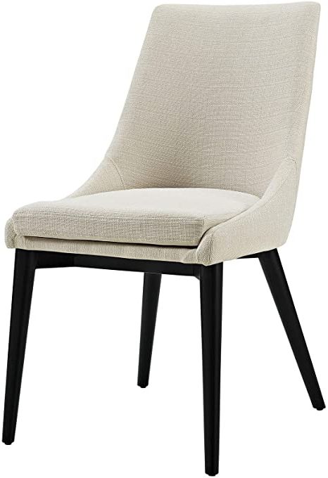 Amazon: Carlton Wood Leg Upholstered Dining Chair: Home Inside Popular Carlton Wood Leg Upholstered Dining Chairs (View 1 of 30)