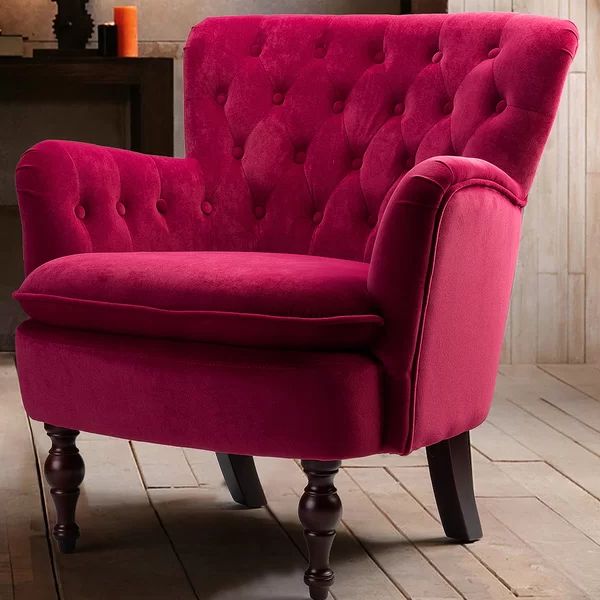 Armchair, Classic Armchair, Pink Armchair With Regard To Favorite Didonato Tufted Velvet Armchairs (View 10 of 30)