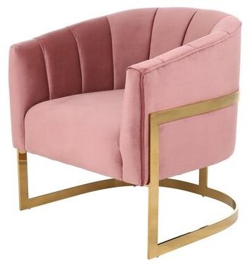 Biggerstaff Polyester Blend Armchairs For Well Known Sisco Living Room Armchair Upholstery Color: Peach (View 9 of 30)