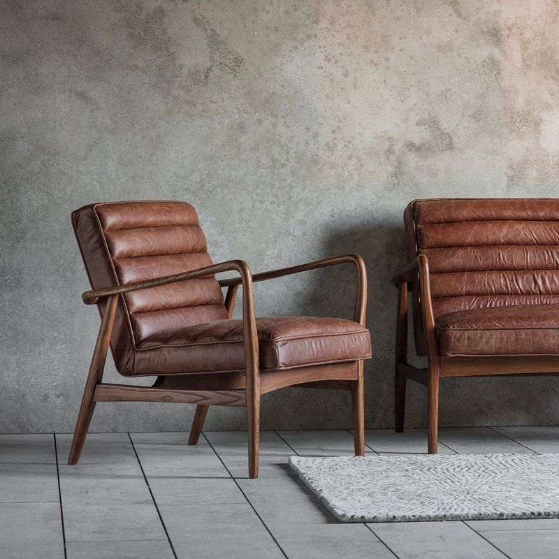 Brown Leather Armchair, Armchair Vintage (View 1 of 30)