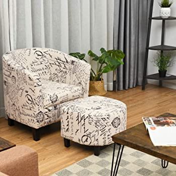 Current Amazon: Best Choice Products Modern Contemporary Linen In Abbottsmoor Barrel Chair And Ottoman Sets (View 25 of 30)