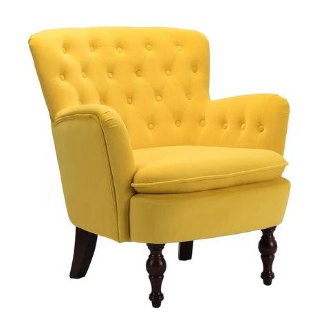 Didonato Velvet Tufted Upholstered Armchair In 2020 In Best And Newest Didonato Tufted Velvet Armchairs (View 2 of 30)