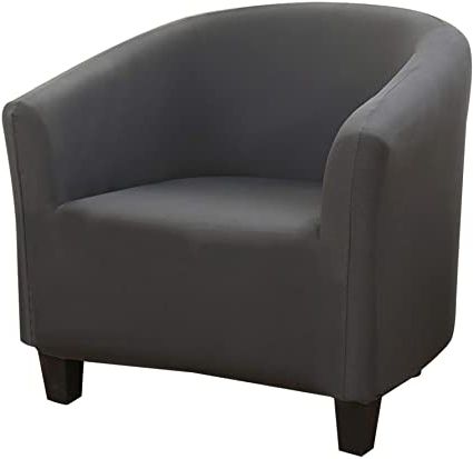 Famous Leia Polyester Armchairs Intended For Searchi 1 Piece Tub Chair Covers For Armchairs,polyester Smooth Fabric  Armchair Covers Stretch Tub Chair Cover Removable Washable Sofa Couch Cover  For (View 13 of 30)