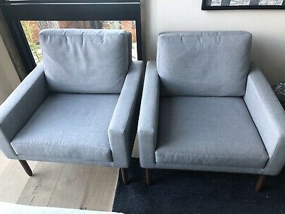 Fashionable Haleigh Armchairs In 2 Authentic Raleigh Armchairs Light Grey Ducale Wool (View 13 of 30)