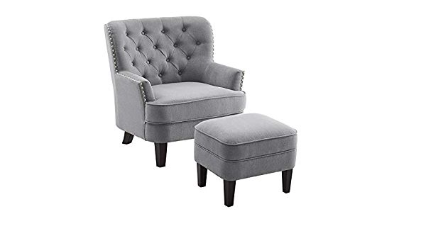 Fashionable Michalak Cheswood Armchairs And Ottoman Intended For Amazon: Michalak Cheswood 23" Armchair And Ottoman: Home (View 15 of 30)