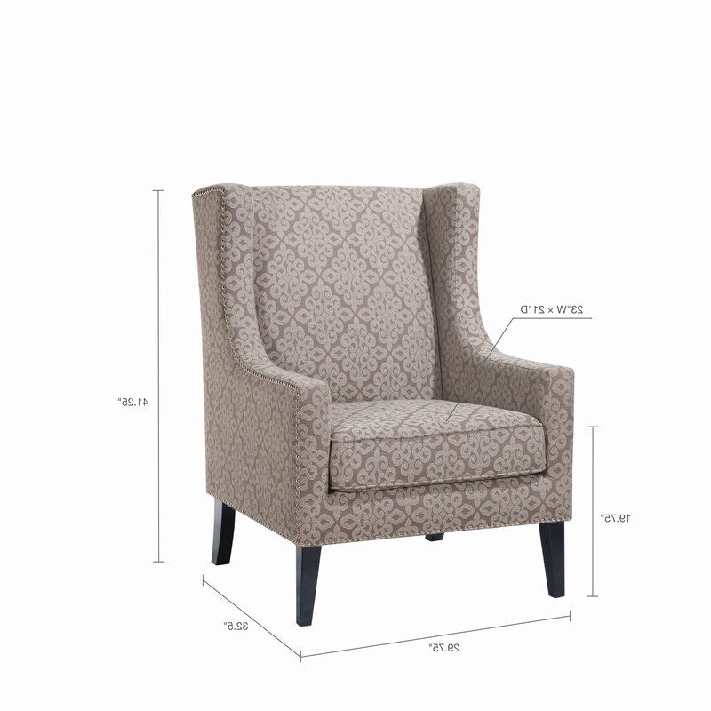 Favorite Chagnon Wingback Chair Within Chagnon Wingback Chairs (View 25 of 30)