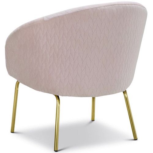 Loftus Swivel Armchairs Within Newest Baby Pink Alberico Quilted Velvet Armchair (View 25 of 30)