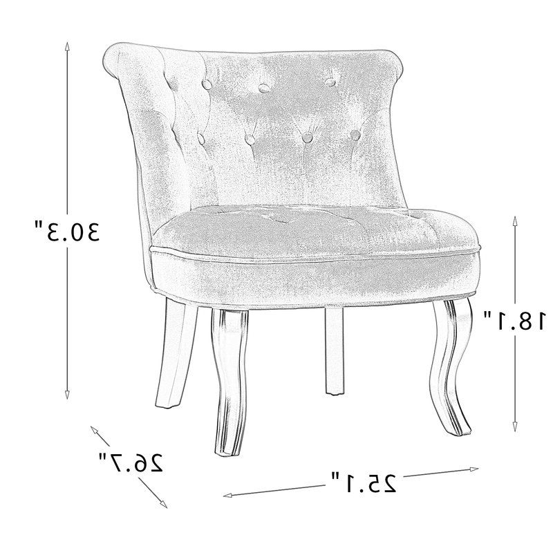 Maubara Tufted Wingback Chairs Within Latest Maubara Side Chair (View 4 of 30)