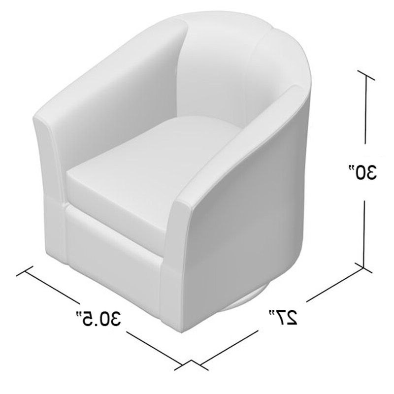 Molinari Swivel Barrel Chair Within Most Up To Date Molinari Swivel Barrel Chairs (View 7 of 30)