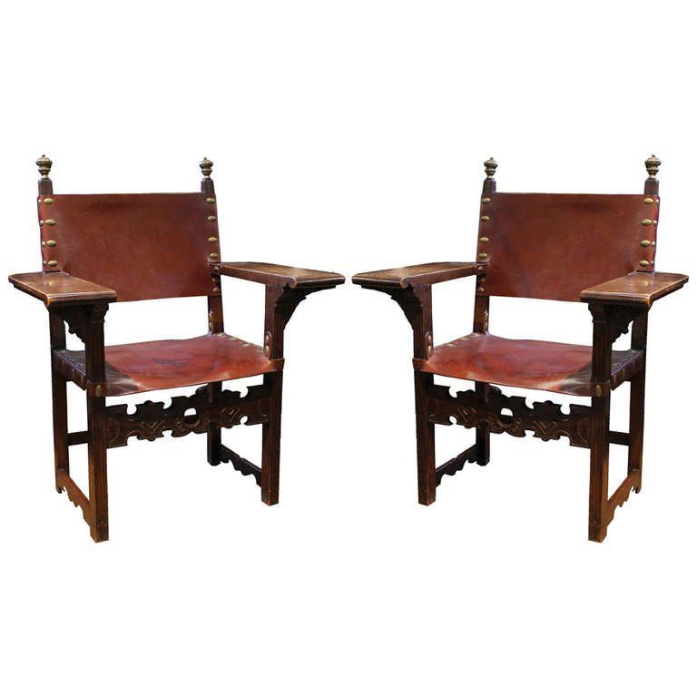 Most Current Selby Armchairs In Pair Of Rare 17th Century Spanish Walnut Armchairs (View 11 of 30)