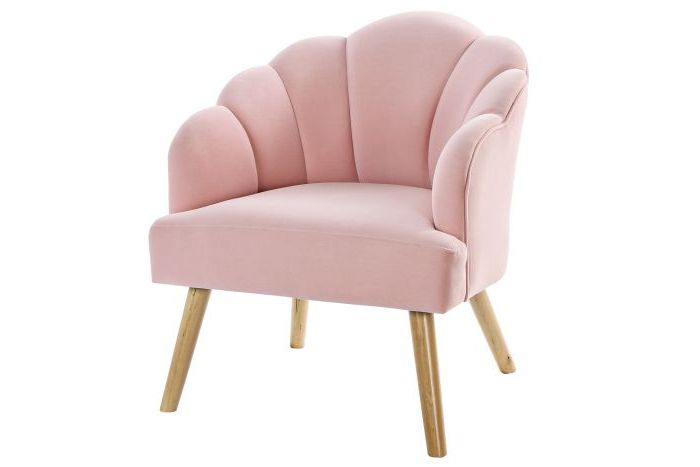 Most Popular Armchair Polyester Birch 67x70x76 Pink Inside Leia Polyester Armchairs (View 16 of 30)