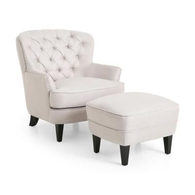 Most Popular Beige – Accent Chairs – Chairs – The Home Depot With Regard To Roswell Polyester Blend Lounge Chairs (View 19 of 30)