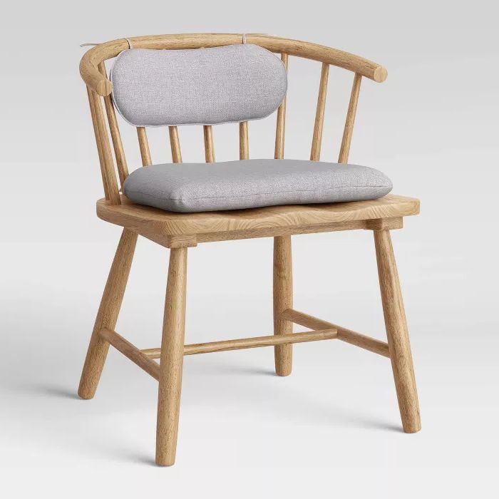 Most Recent Bob Stripe Upholstered Dining Chairs (set Of 2) In Cayce Wood Accent Chair Natural – Threshold™ (View 20 of 30)