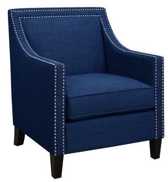 Most Recently Released Jayde Armchairs With Regard To Rotterdam Armchair Fabric: Navy Blue (View 26 of 30)