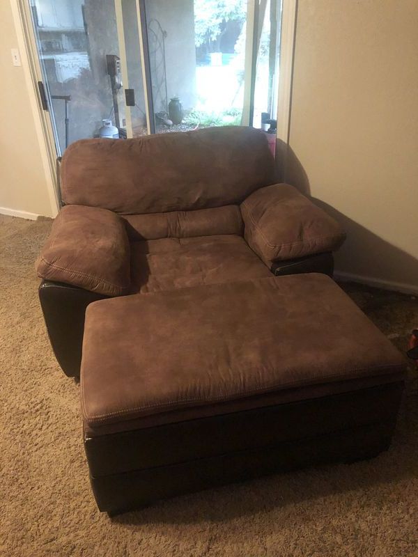Most Up To Date New And Used Chair With Ottoman For Sale In Modesto, Ca For Lucea Faux Leather Barrel Chairs And Ottoman (View 13 of 30)