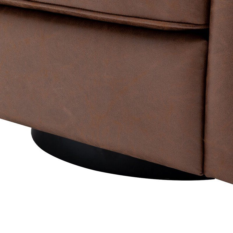 Popular Hazley Faux Leather Swivel Barrel Chairs For Hazley Barrel Swivel Chair – Wayfair (View 15 of 30)